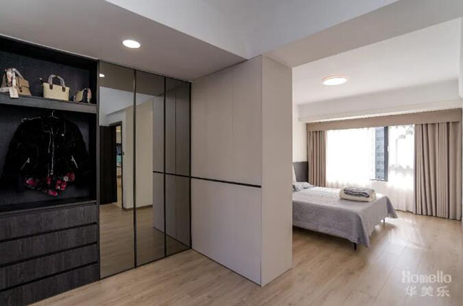 112㎡三室改兩室，一廳兩用布局，感受現(xiàn)代簡(jiǎn)約雅居的舒適與魅力